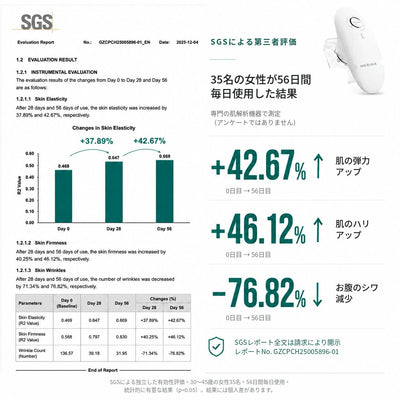 SGS評価：試験の結果